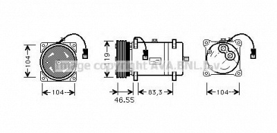 AVA QUALITY COOLING cnk161 -  Компрессор, кондиционер